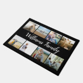 Name der personalisierten Fotokollektion Fußmatte (Schrägansicht)