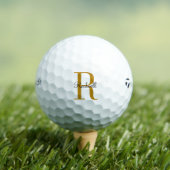 Name der personalisierten Goldmonogramm-Bezeichnun Golfball (Insitu T-Shirt)