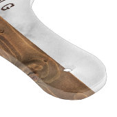 Name der personalisierten Holz- und Marmorzifferfa Schneidebrett (Ecke)