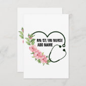 Name der personalisierten Krankenschwester (Vorne/Hinten)