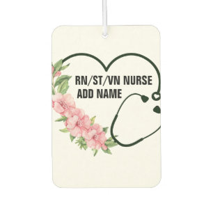 Name der personalisierten Krankenschwester Autolufterfrischer