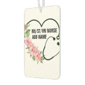 Name der personalisierten Krankenschwester Autolufterfrischer (Links)