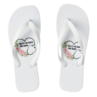 Name der personalisierten Krankenschwester Badesandalen