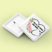 Name der personalisierten Krankenschwester Button