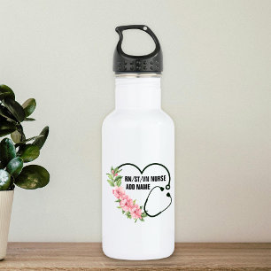 Name der personalisierten Krankenschwester Edelstahlflasche