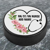 Name der personalisierten Krankenschwester Eishockey Puck