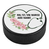 Name der personalisierten Krankenschwester Eishockey Puck (3/4)