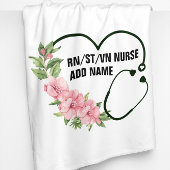 Name der personalisierten Krankenschwester Fleecedecke