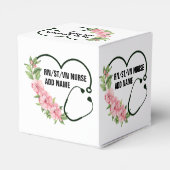 Name der personalisierten Krankenschwester Geschenkschachtel (Rückseite)