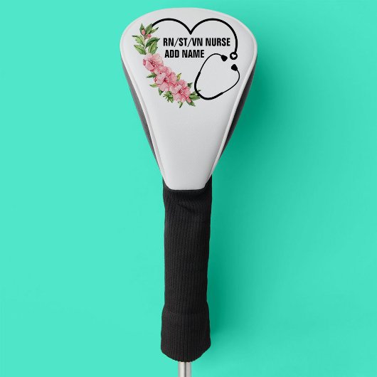 Name der personalisierten Krankenschwester Golf Headcover