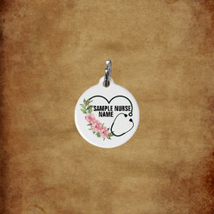 Name der personalisierten Krankenschwester Haustiermarke