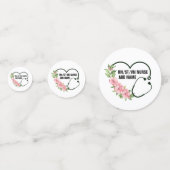 Name der personalisierten Krankenschwester Konfetti (Vorderseiten)