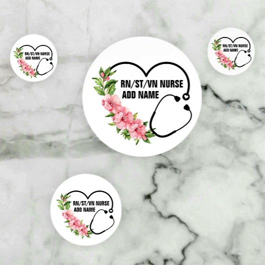 Name der personalisierten Krankenschwester Konfetti