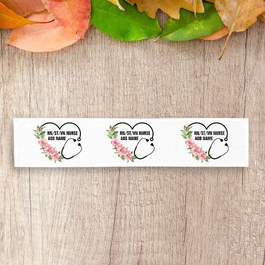 Name der personalisierten Krankenschwester Kurzer Tischläufer