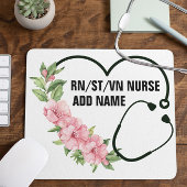 Name der personalisierten Krankenschwester Mousepad