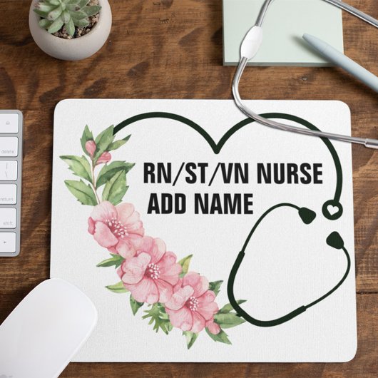 Name der personalisierten Krankenschwester Mousepad