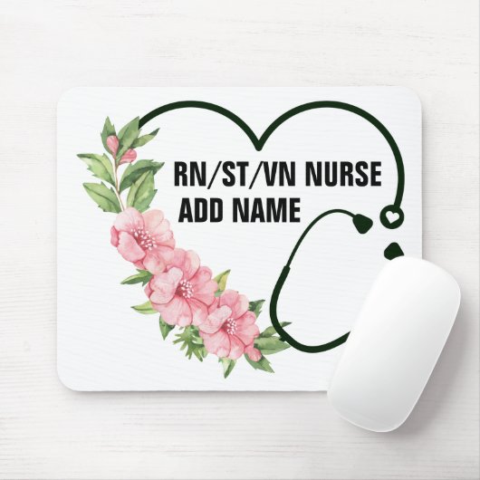 Name der personalisierten Krankenschwester Mousepad (Mit Mouse)