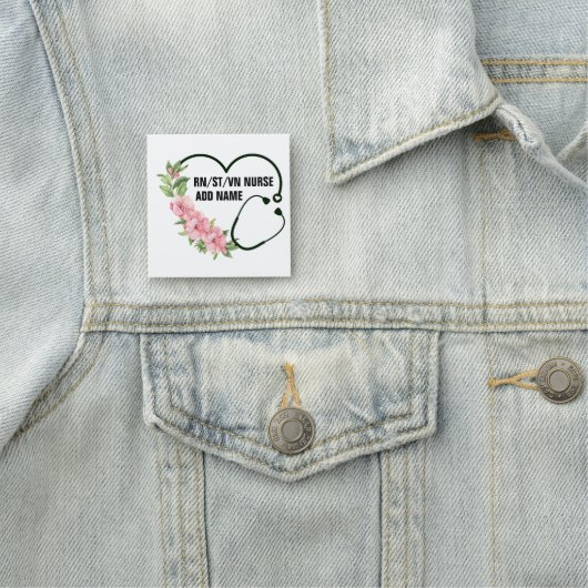 Name der personalisierten Krankenschwester Namensschild (Beispiel)