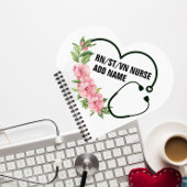 Name der personalisierten Krankenschwester Notizblock