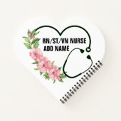 Name der personalisierten Krankenschwester Notizblock (Rückseite)