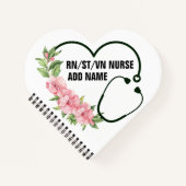 Name der personalisierten Krankenschwester Notizblock (Vorderseite)