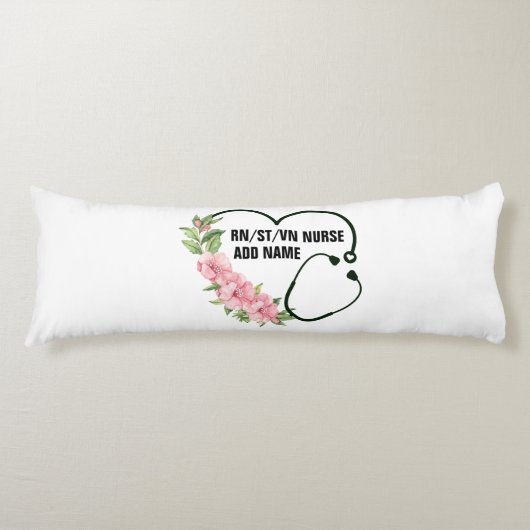 Name der personalisierten Krankenschwester Seitenschläferkissen (Vorderseite)