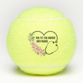 Name der personalisierten Krankenschwester Tennisbälle (Vorderseite)
