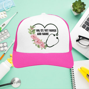 Name der personalisierten Krankenschwester Truckerkappe