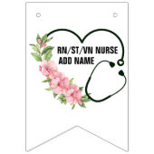 Name der personalisierten Krankenschwester Wimpelkette (Erste Fahne)