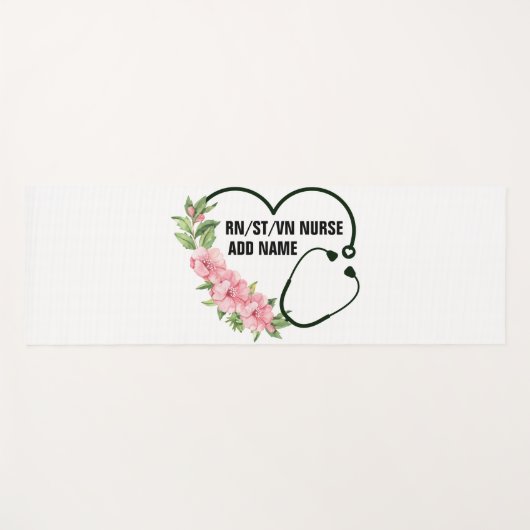 Name der personalisierten Krankenschwester Yogamatte (Vorderseite (Horizontal))