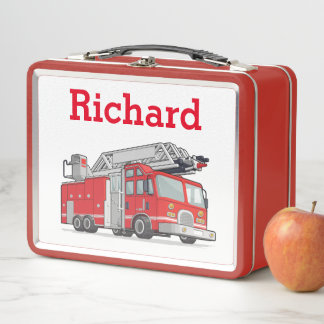 Name der personalisierten LKW-Kinder Metall Brotdose