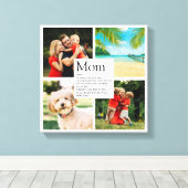 Name der personalisierten Mama Definition 4 Foto Leinwanddruck (Insitu (Holzboden))