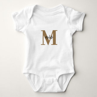 Name der personalisierten Monogramm Baby Strampler