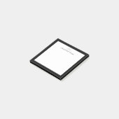 Name der Personalisierten Monogramm-Farbe Schwarz/ Post-it Klebezettel (angewinkelt)