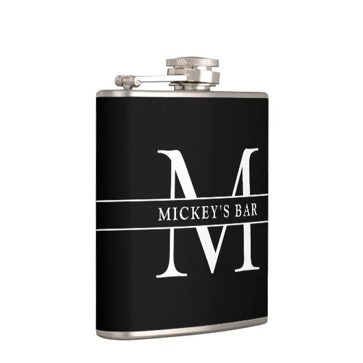 Name der personalisierten Monogramm Flachmann (Rechts)