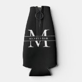 Name der personalisierten Monogramm Flaschenkühler (Rückseite)