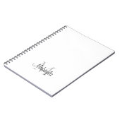 Name der personalisierten Monogramm Notizblock (Linke Seite)