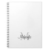 Name der personalisierten Monogramm Notizblock (Vorderseite)