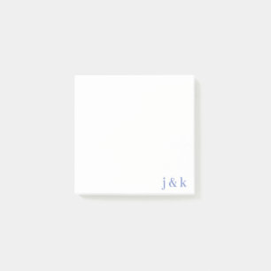 Name der personalisierten Monogramm Post-it Klebezettel