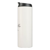 Name der personalisierten Monogramm Thermosbecher (Nach rechts gedreht)