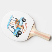 Name der personalisierten Monogramm Tischtennis Schläger (Seitenansicht)