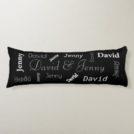 Name der personalisierten Paare Seitenschläferkissen
