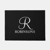 Name der personalisierten Skriptfamilie und Monogr Fußmatte (Vorderseite)