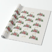 Name der Personalisierten Weihnachtslandschaft Geschenkpapier (Ungerollt)