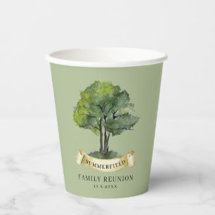 Name der personalisierten Wiedersehen-Baum Keepake Pappbecher