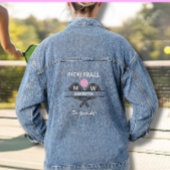 Name der Pickleball Good Life Monogram Jeansjacke