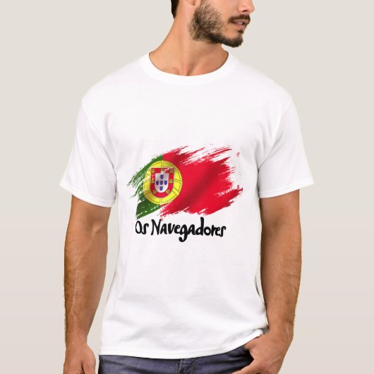 Name der portugiesischen Nationalmannschaft T-Shirt (Vorderseite)