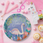 Name der Prinzessin "hübsche Wasserfarbe" Pappteller (Party)