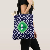 Name der Quatrefolie Navy Green Tasche (Von Nahem)