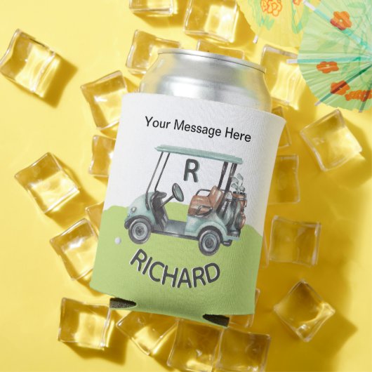 Name der Quick Golf Cart-Nachricht Monogram Dosenkühler (In Situ Sommer)